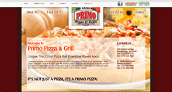 Desktop Screenshot of primopizzangrill.com